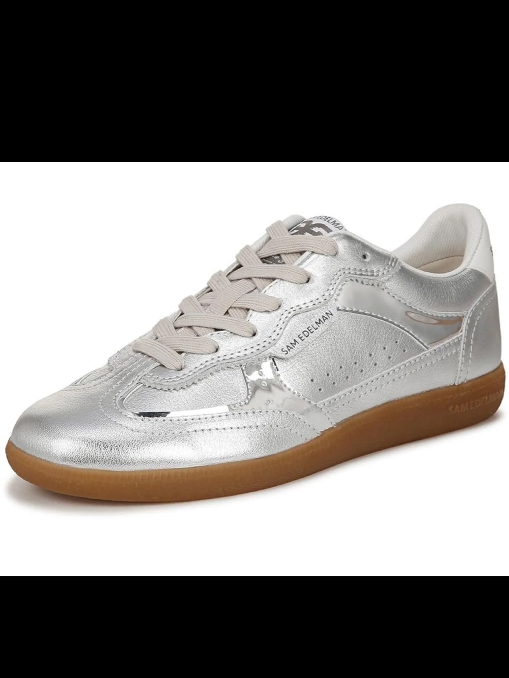 Sam Edelman Metallic Silver Sneakers